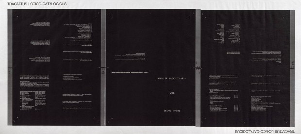 Tractatus Logico Catalogicus - Art or the Art of Selling 1972 by Marcel Broodthaers 1924-1976