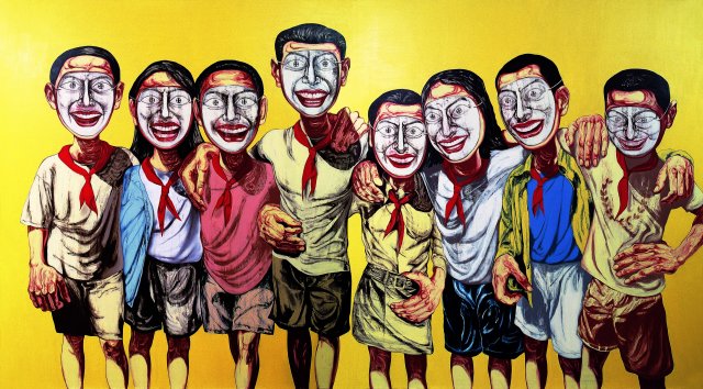 7.Zeng Fanzhi, Mask Series No.6