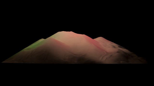 Theodore Fivel, _Sand_, sculpture de sable, 100x25x200 cm, 2014