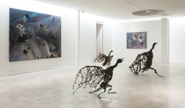 Echafaudages dune caresse_Lionel Sabatte_Musee de Vernon_2015_vue  expo11